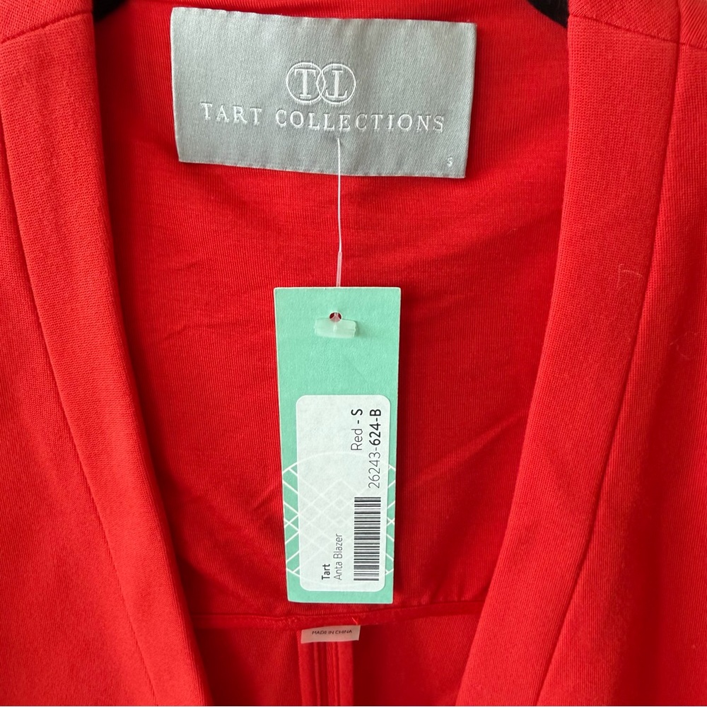 Tart $98 Collections Red Blazer size Small NWT New - Picture 5 of 9
